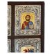 Дерев'яний домашній іконостас з 4 писаних ікон у сріблі 28 х 36,5 см E 57 фото 3