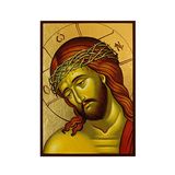 Икона Иисуса Христа в терновом венце 10 Х 14 см L 493 фото