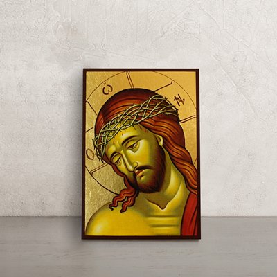 Ікона Ісуса Христа у терновому вінці 10 Х 14 см L 493 фото