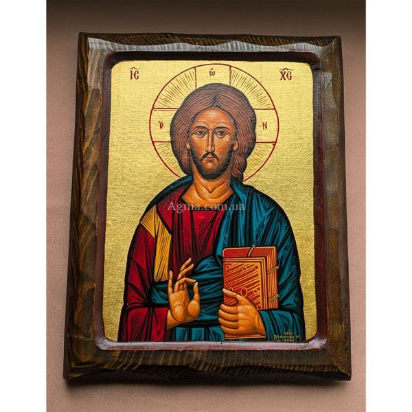 Писана грецька ікона Спасителя Ісуса Христа 24 &times; 30 см M 361 фото