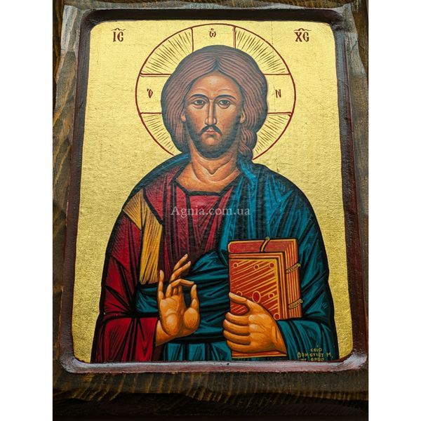 Писана грецька ікона Спасителя Ісуса Христа 24 &times; 30 см M 361 фото