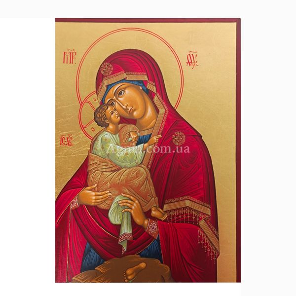 Писана Почаївська ікона Божої Матері  19 Х 26 см m 40 фото