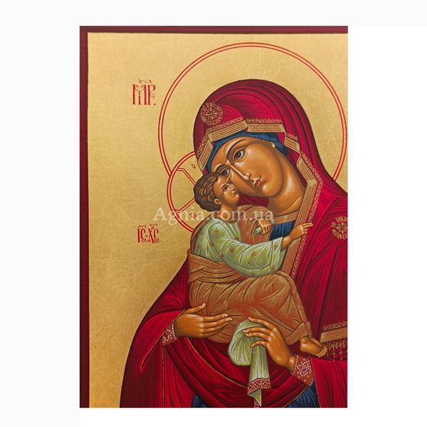 Писана Почаївська ікона Божої Матері  19 Х 26 см m 40 фото