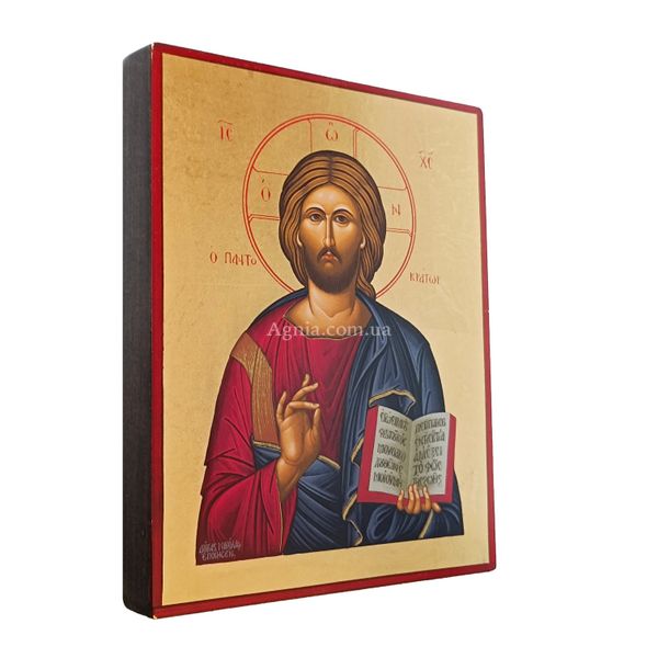 Икона Спаситель Иисус Христос ручная роспись на холсте 19 Х 26 см m 41 фото